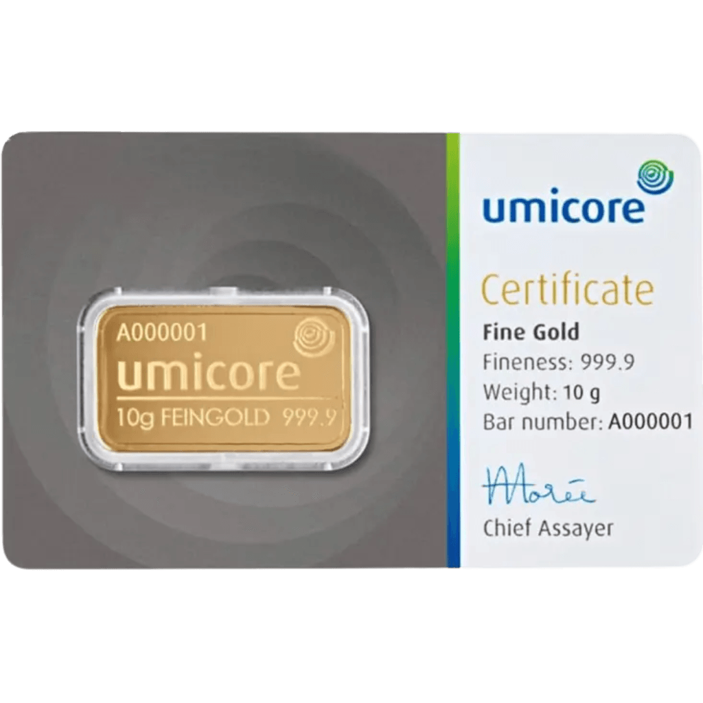 Umicore goudbaar 10 gram