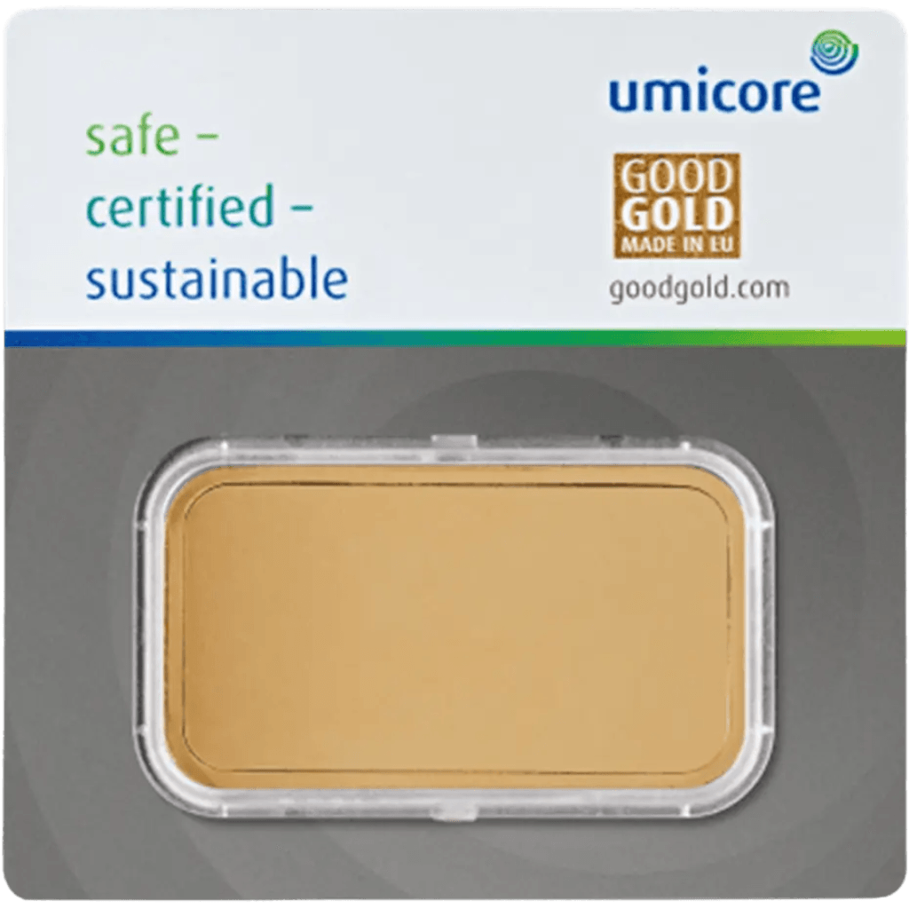 Umicore goudbaar 100 gram