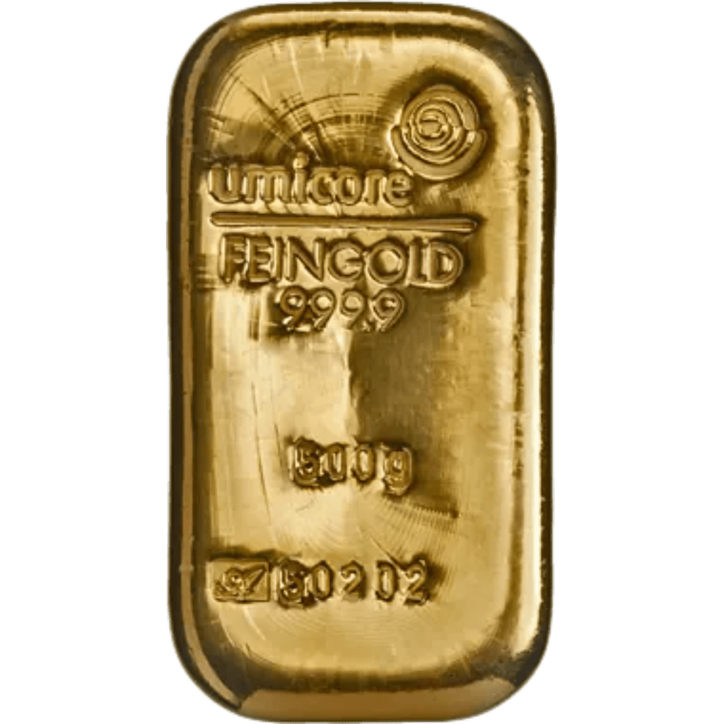 Umicore goudbaar 500 gram