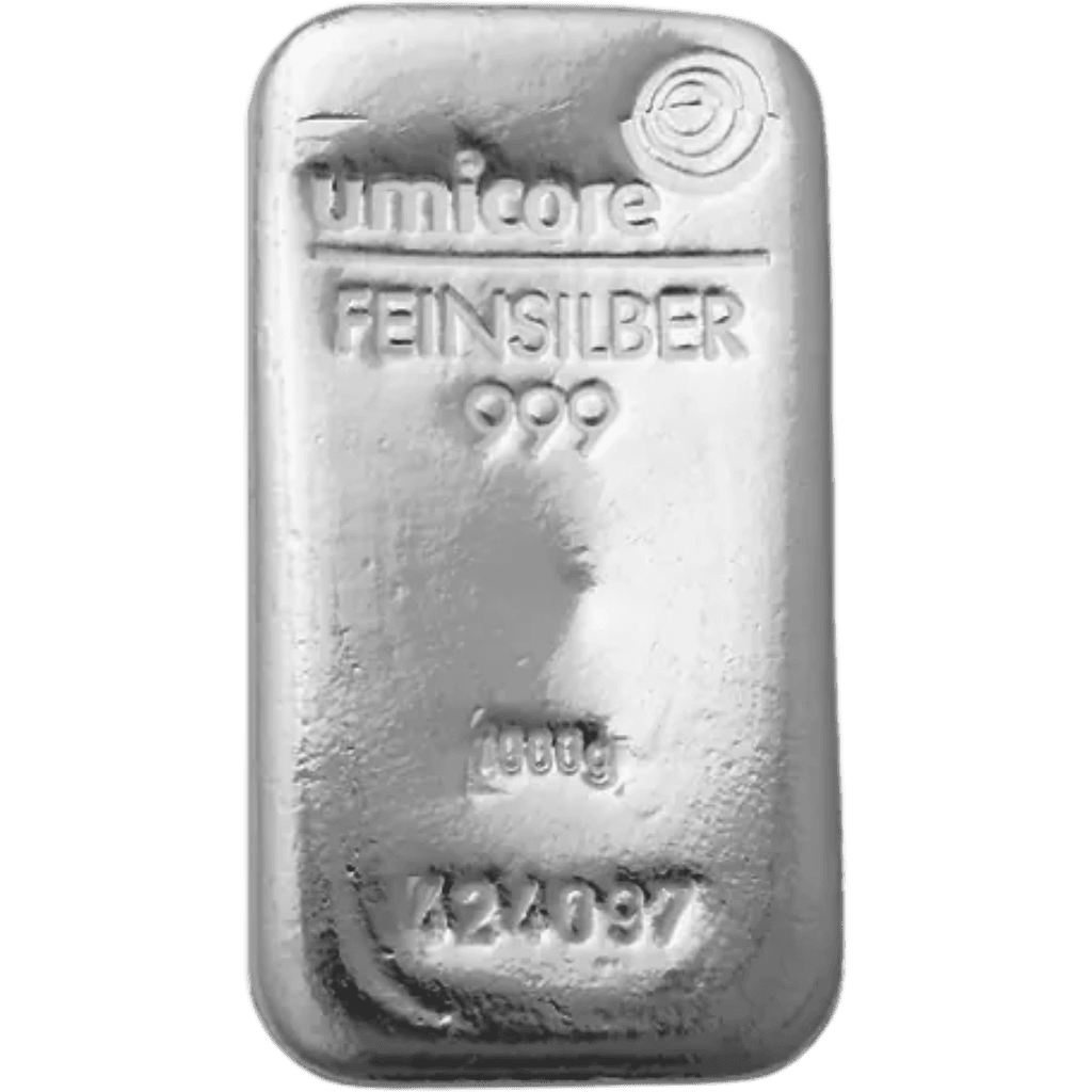 Umicore zilverbaar 1 kilo