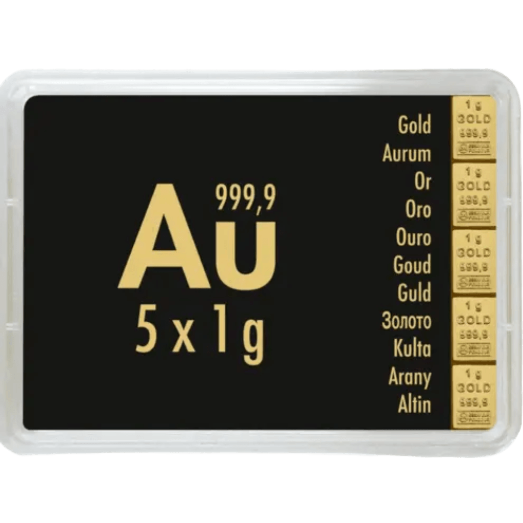 Valcambi CombiBar 5 x 1 gram goud