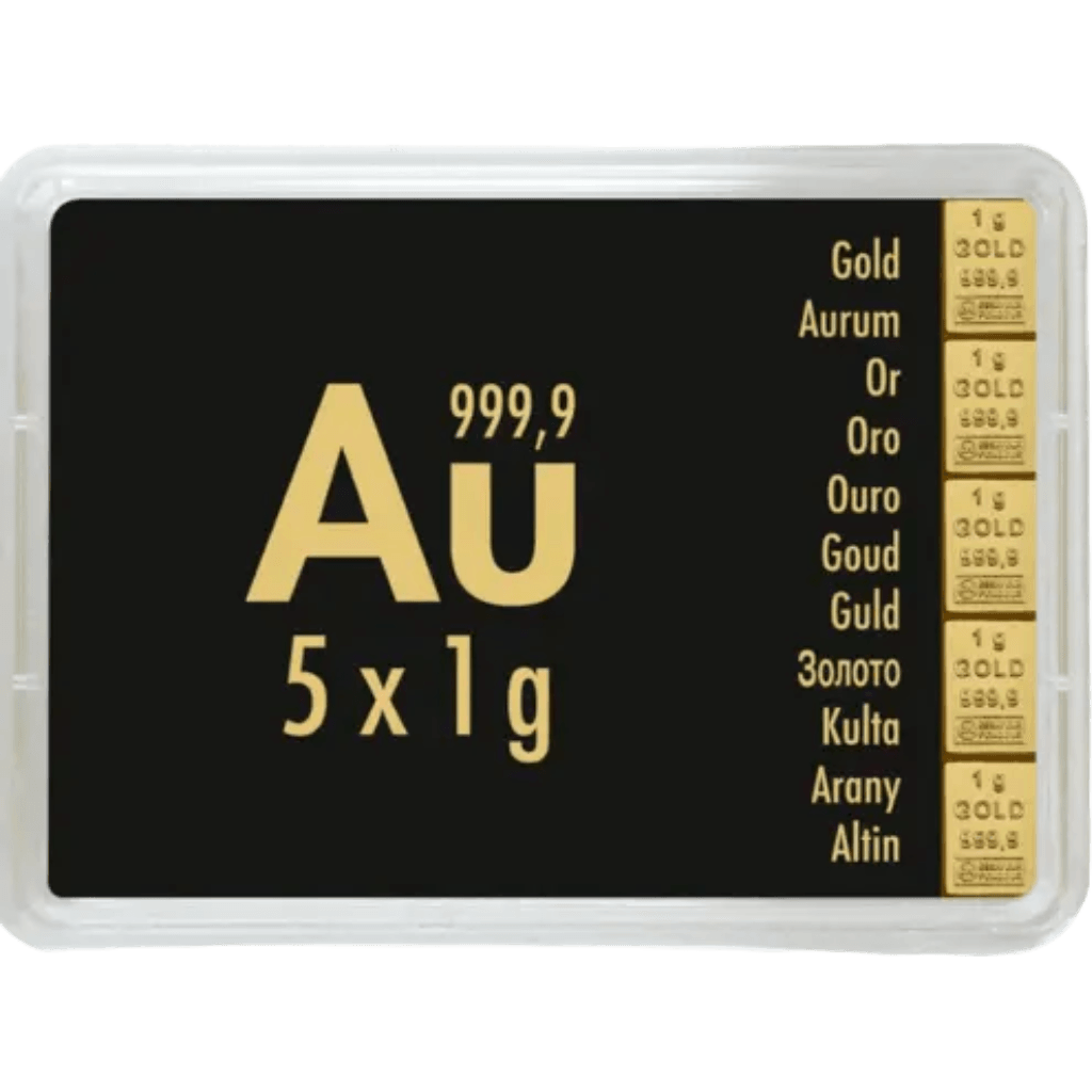 Valcambi CombiBar 5 x 1 gram goud