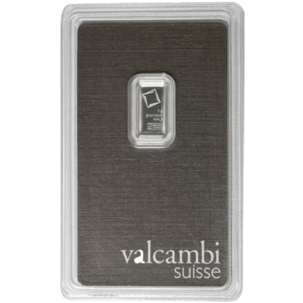 Valcambi platinabaar 1 gram