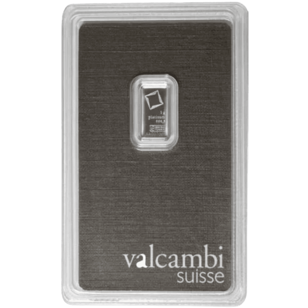 Valcambi platinabaar 1 gram