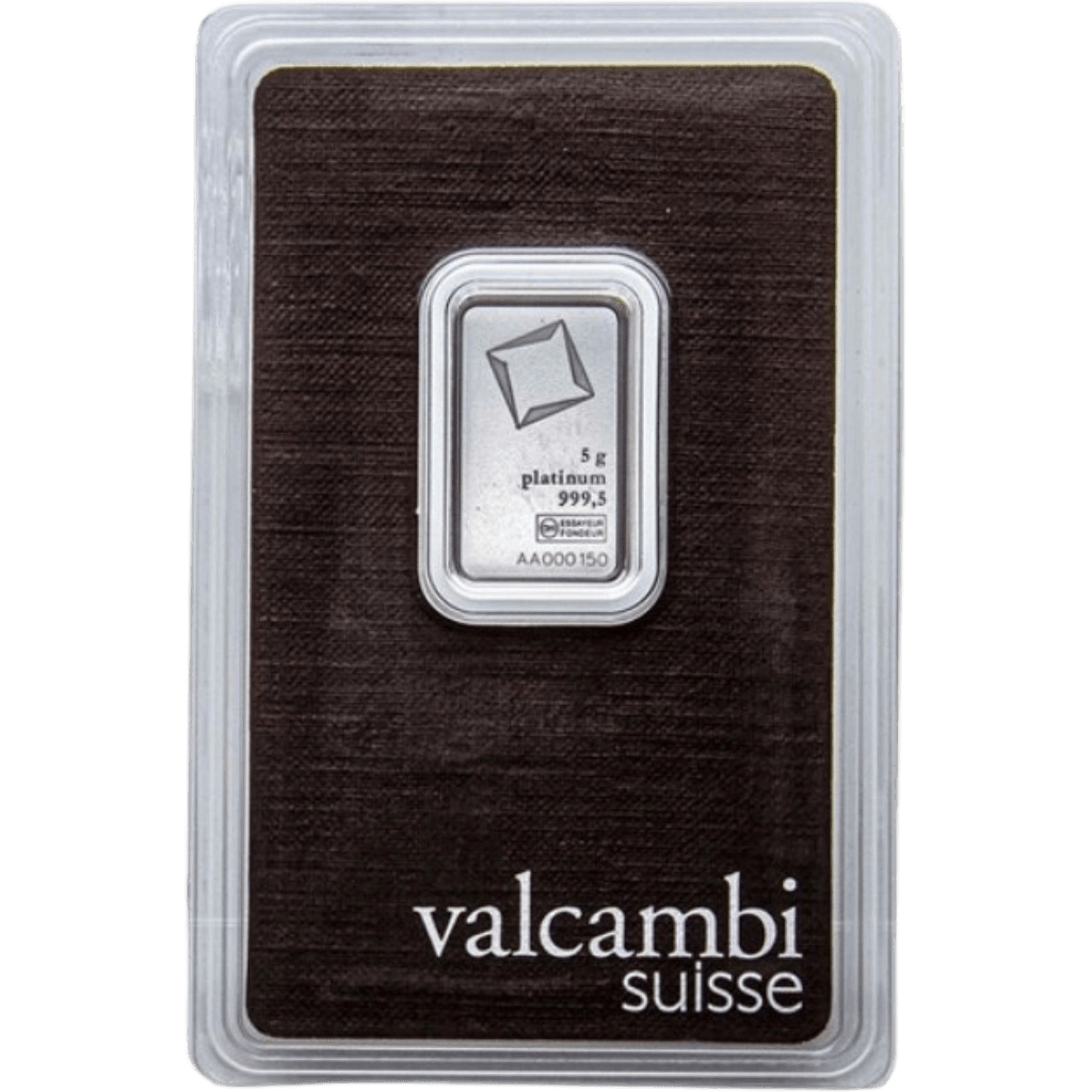 Valcambi platinabaar 5 gram
