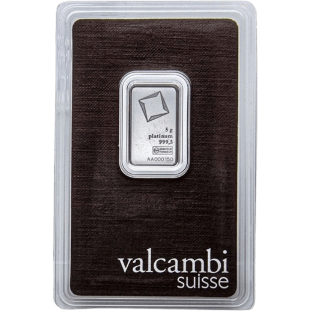 Valcambi platinabaar 5 gram
