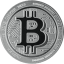 Zilveren Bitcoin munt 1 troy ounce 1