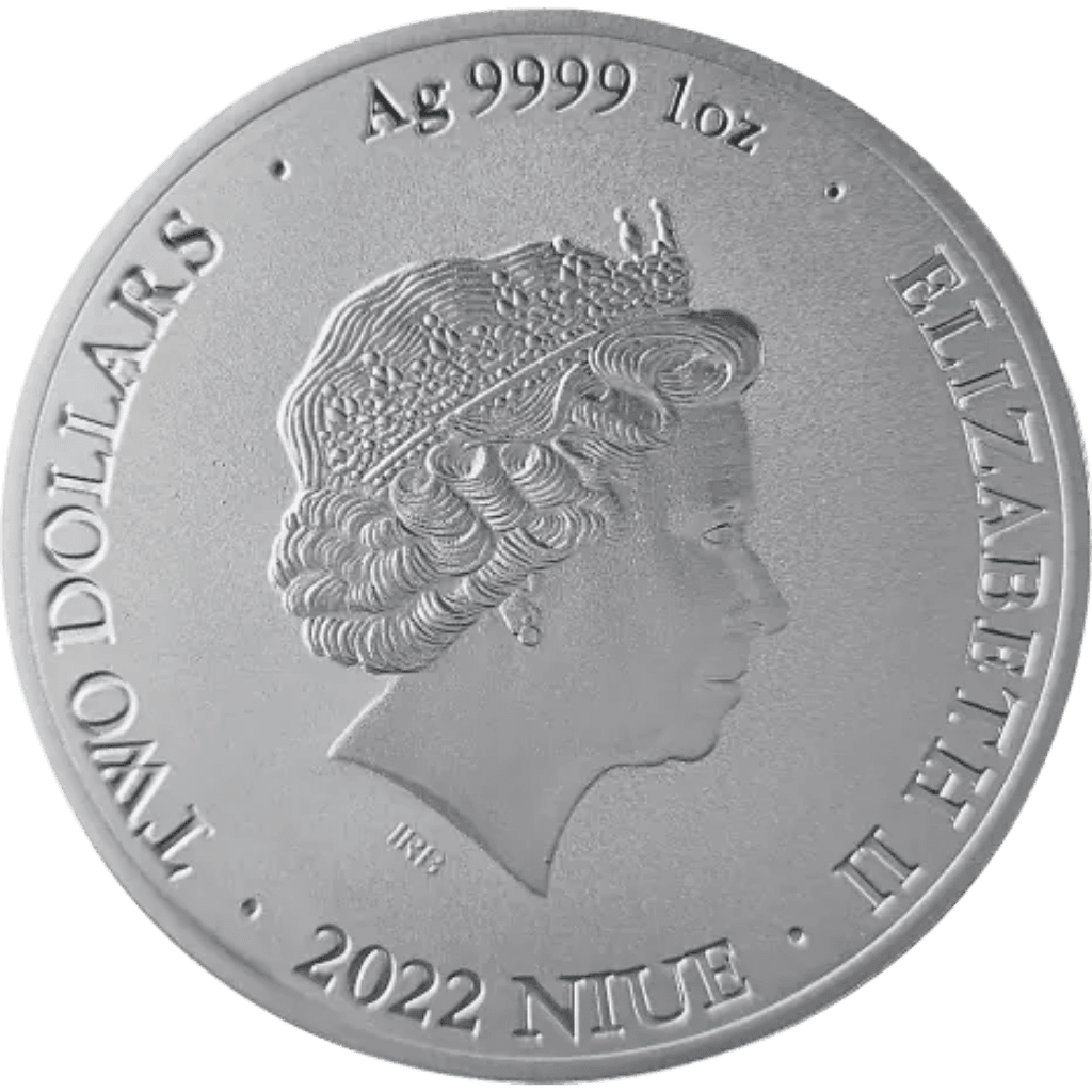 Zilveren Bitcoin munt 1 troy ounce