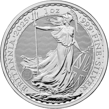 Zilveren Britannia munt 1 troy ounce