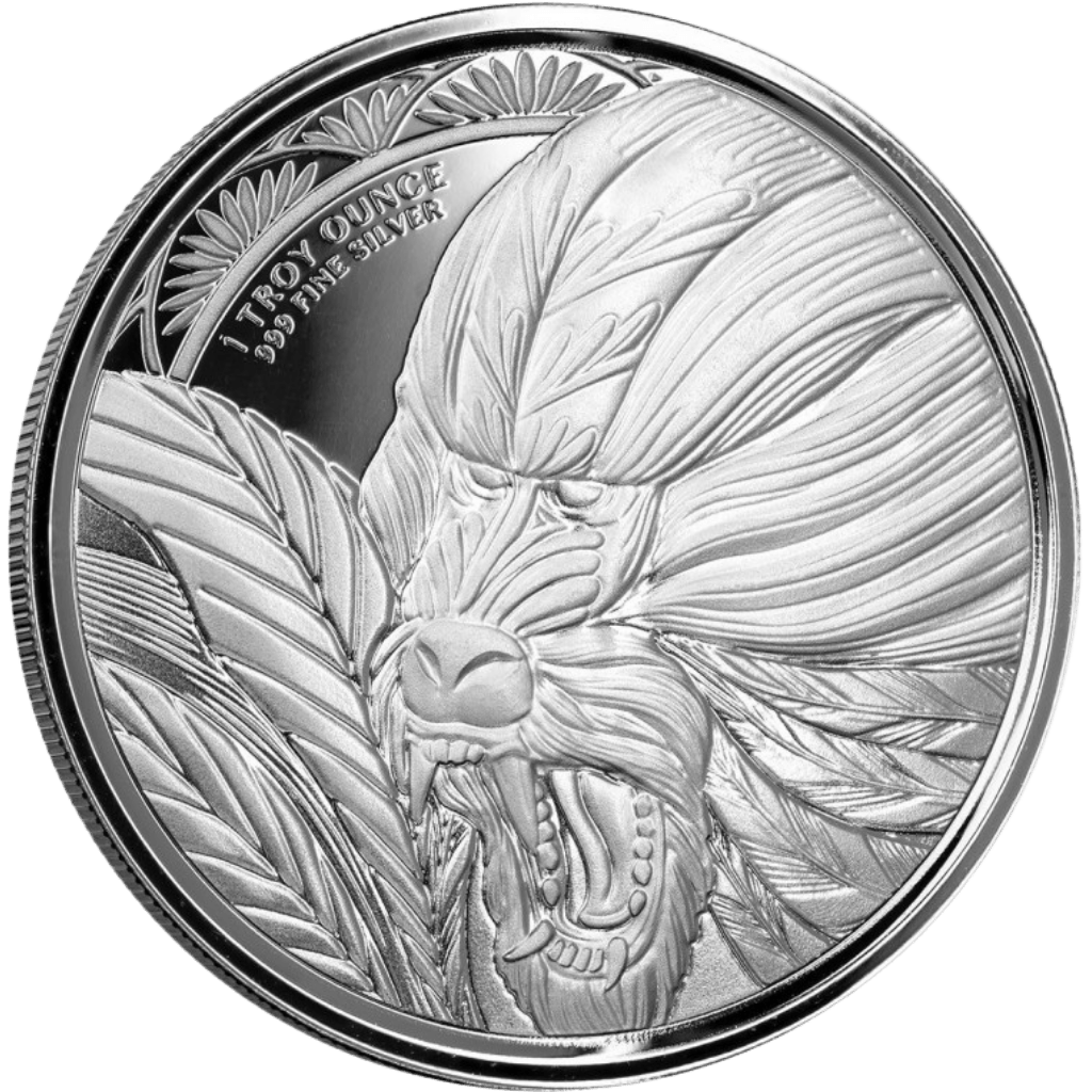 Zilveren Cameroon Mandrill munt 1 troy ounce