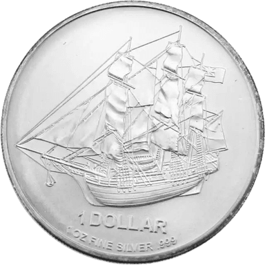 Zilveren Cook Islands Bounty munt 1 troy ounce