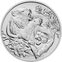 Zilveren Cougar vs Bear munt 1 troy ounce 1