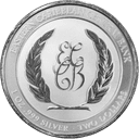 Zilveren Dominica Dolphin munt 1 troy ounce 2