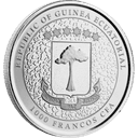 Zilveren Republic of Guinea Giraffe munt 1 troy ounce 2