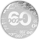 Zilveren James Bond munt 1 troy ounce 1