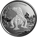 Zilveren Komodo Dragon munt 1 troy ounce 1