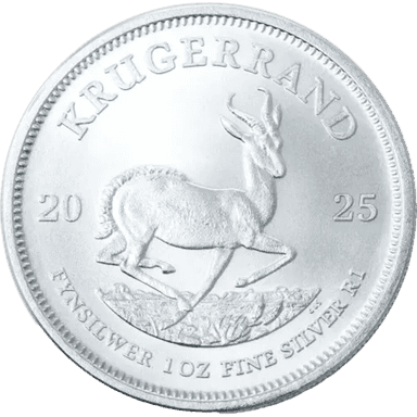 Zilveren Krugerrand munt 1 troy ounce CU