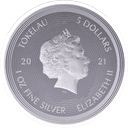 Zilveren Mona Lisa munt 1 troy ounce 2