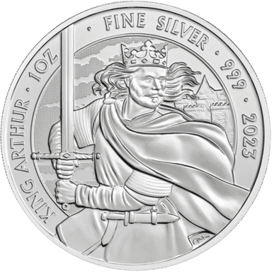 Zilveren Myths & Legends King Arthur munt 1 troy ounce