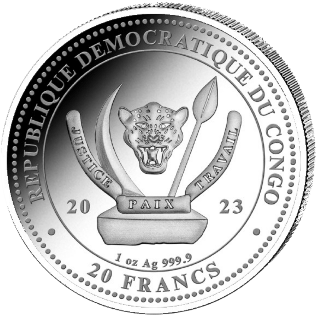 Zilveren Worlds Wildlife Ocean Rays munt 1 troy ounce