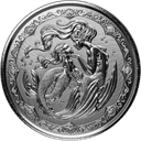 Zilveren Pacific Mermaid and Daughter munt 1 troy ounce 1