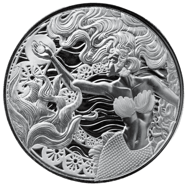 Zilveren Pacific Mermaid munt 1 troy ounce