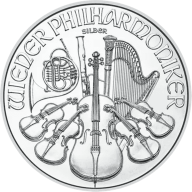 Zilveren Philharmoniker munt 1 troy ounce