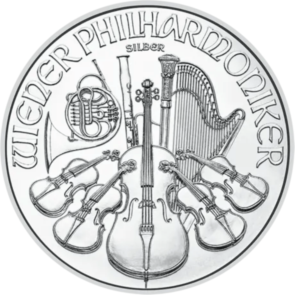 Zilveren Philharmoniker munt 1 troy ounce