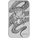 Zilveren Rectangular Dragon muntbaar 1 troy ounce 1