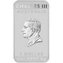 Zilveren Rectangular Dragon muntbaar 1 troy ounce 2