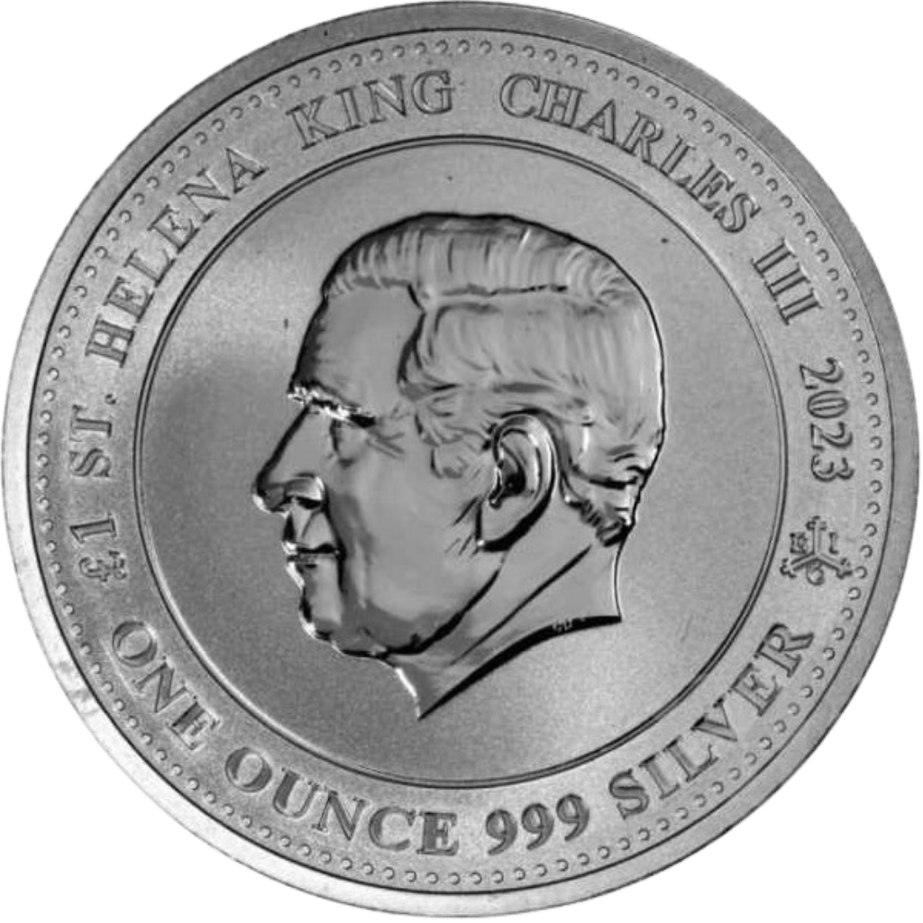 Zilveren St. Helena Pegasus munt 1 troy ounce