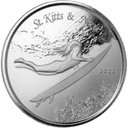 Zilveren St. Kitts and Nevis Underwater munt 1 troy ounce 1