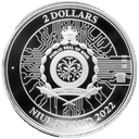 Zilveren Bitcoin munt 1 troy ounce 2