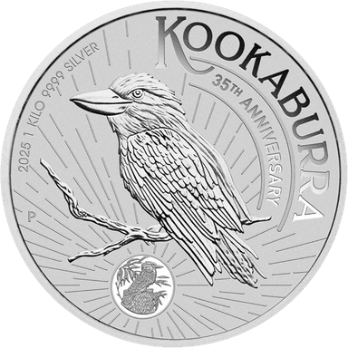 Zilveren Kookaburra munt 1 kilo