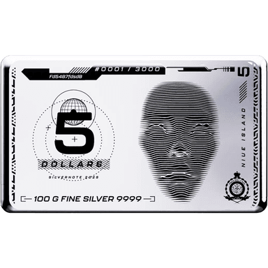 Zilveren muntbaar Silvernote 100 gram