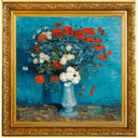 Zilveren Vincent van Gogh Cornflowers and Poppies munt 1 troy ounce 1