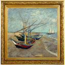 Zilveren Vincent van Gogh Fishing Boats munt 1 troy ounce 1