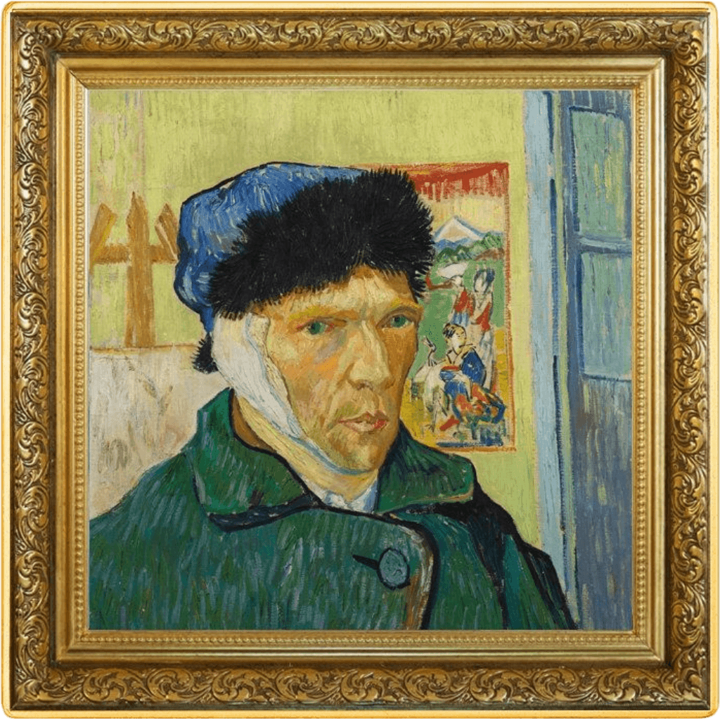 Zilveren Vincent van Gogh Self-Portrait munt 1 troy ounce
