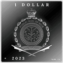 Zilveren Vincent van Gogh Self-Portrait munt 1 troy ounce 2