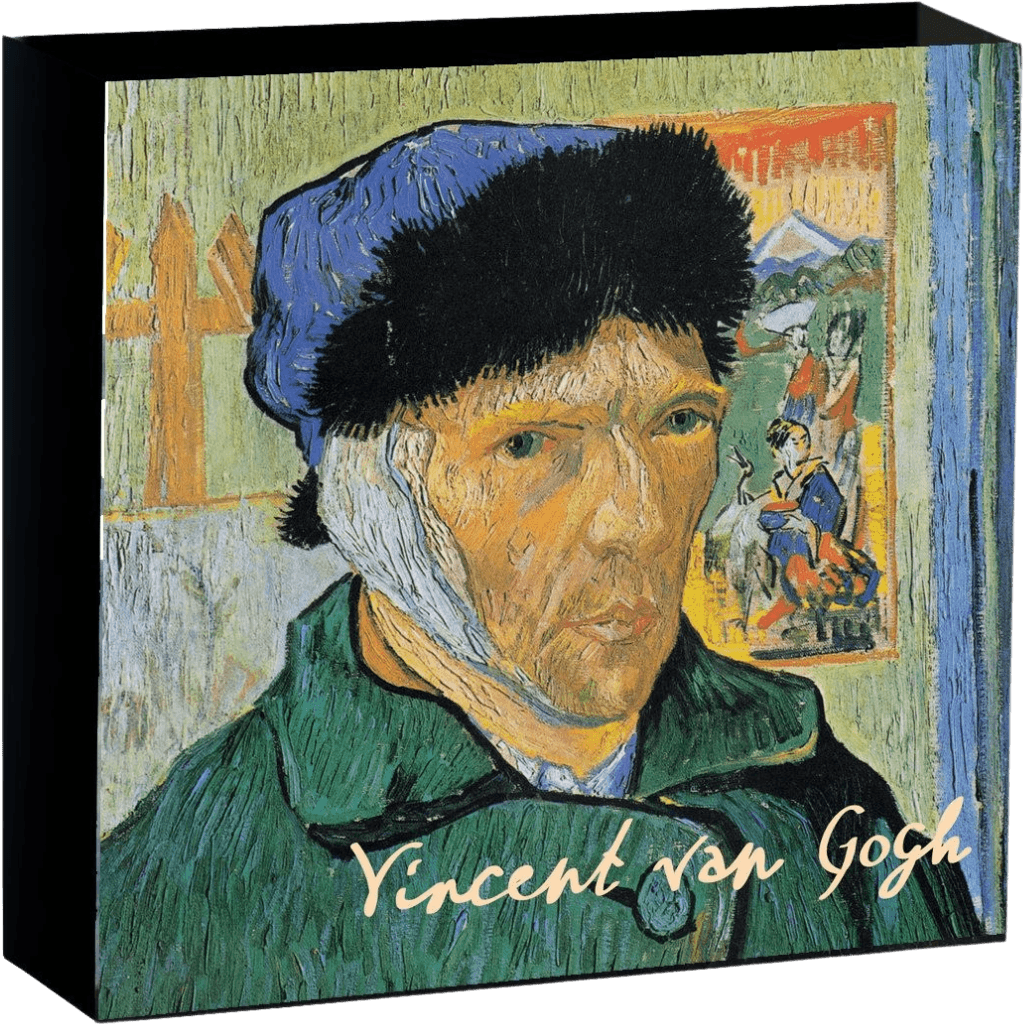 Zilveren Vincent van Gogh Self-Portrait munt 1 troy ounce