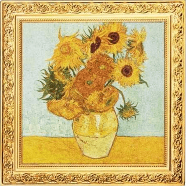 Zilveren Vincent van Gogh Sunflowers munt 1 troy ounce