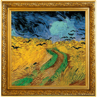 Zilveren Vincent van Gogh Wheatfield with Crows munt 1 troy ounce