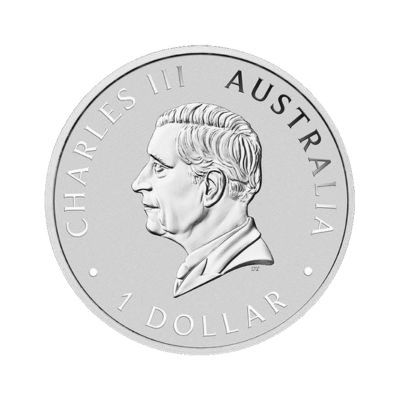 Zilveren Koala munt 1 troy ounce 2024 achterkant