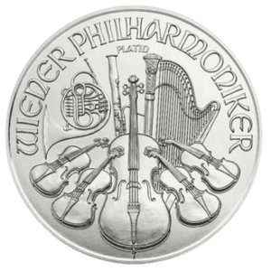 1 troy ounce platina Philharmoniker munt 2022