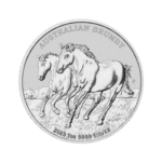 Australian Brumby 1 troy ounce zilveren munt 2023 voorkant