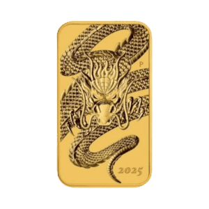 1 troy ounce gouden Rectangular Dragon muntbaar 2025