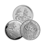 2 troy ounce zilveren muntenmix voorkant