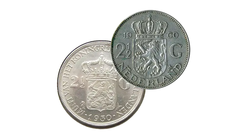 Zilveren rijksdaalder 1959-1966 en van voor 1943 Goudzaken