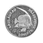Longfin Bannerfish 1 troy ounce zilveren munt 2024 voorkant