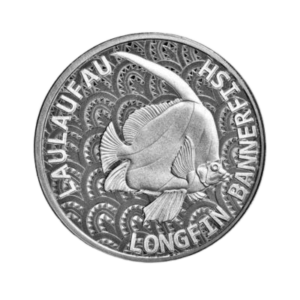 Longfin Bannerfish 1 troy ounce zilveren munt 2024 voorkant